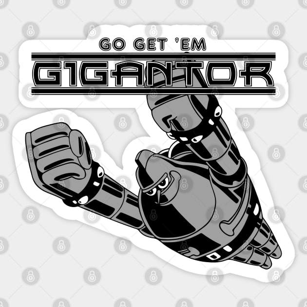 Go get 'em Gigantor (Tetsujin 28-Go) Sticker by Breakpoint